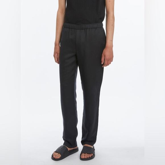 Schnayderman's | Men’s Black Pop Pants Linen Lyocell Breathable Pull On S - Picture 12 of 12